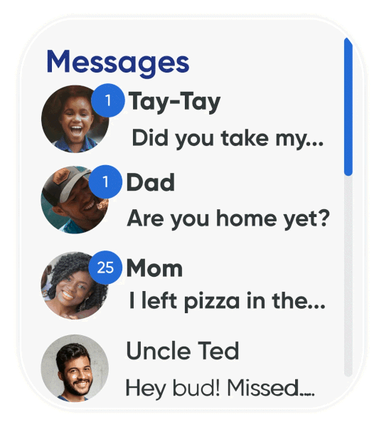Send preset text message