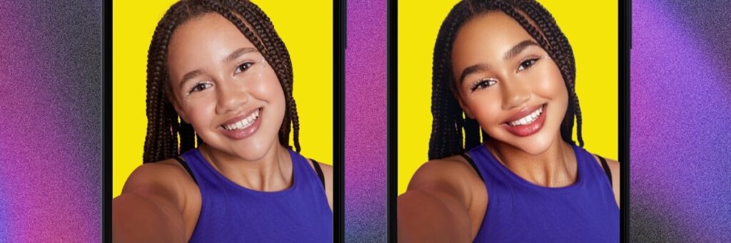 snapchat pretty filter