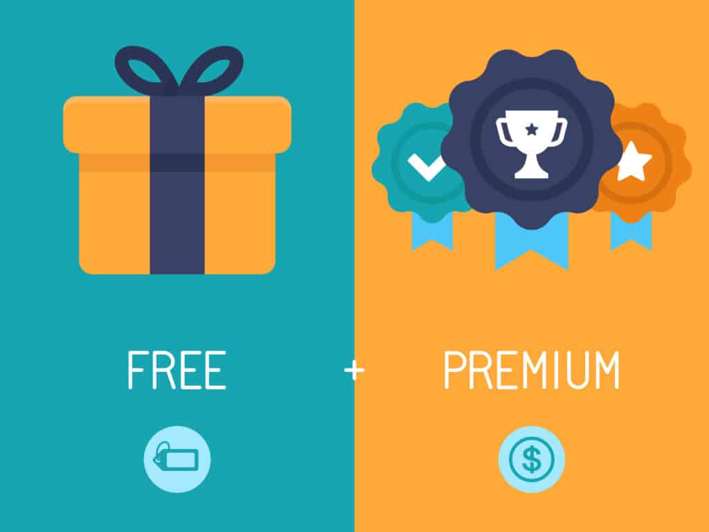 free vs premium icons illustration