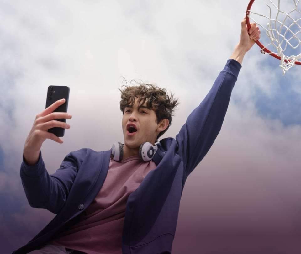 Boy with Gabb phone 4 Pro