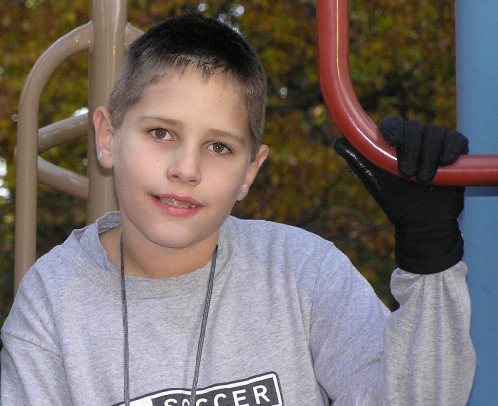 austin weirich as a young boy