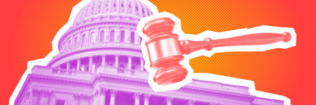 mallet in front government building