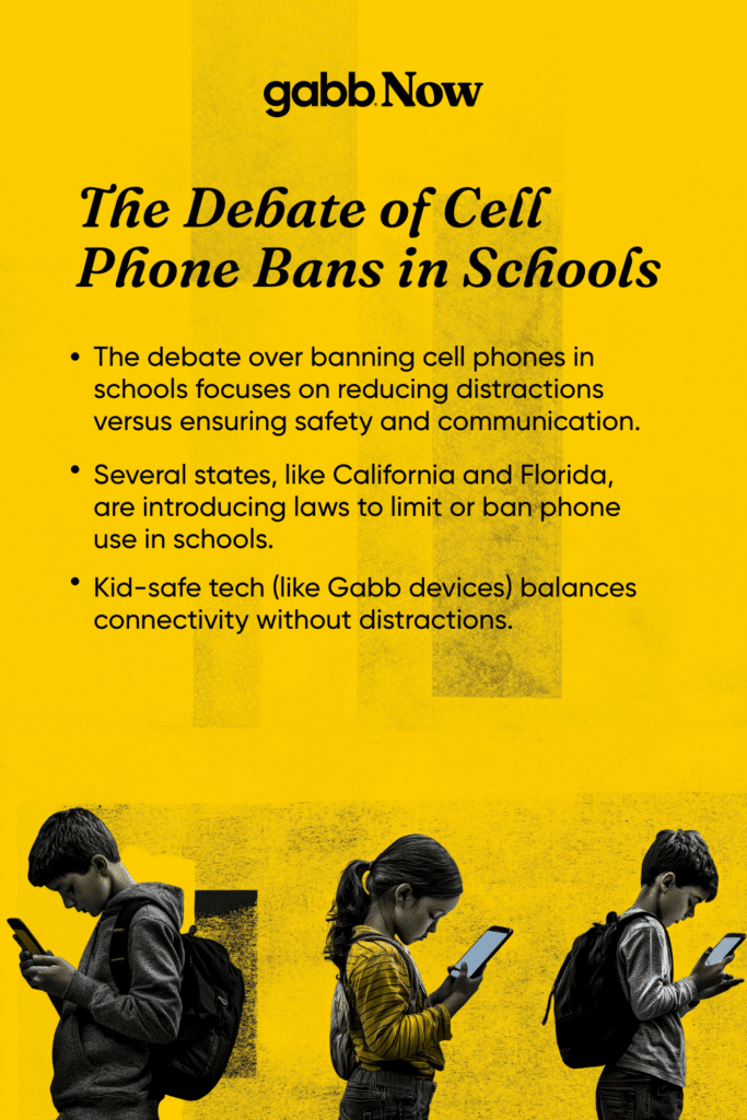 cell phone bans in schools pros and cons