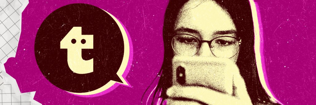 teen girl doomscrolling talkie ai app