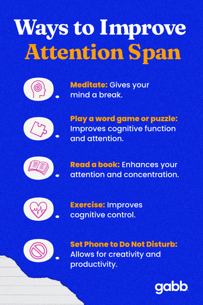 ways to improve attention span