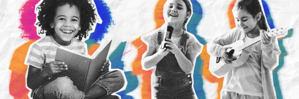 little girls having fun