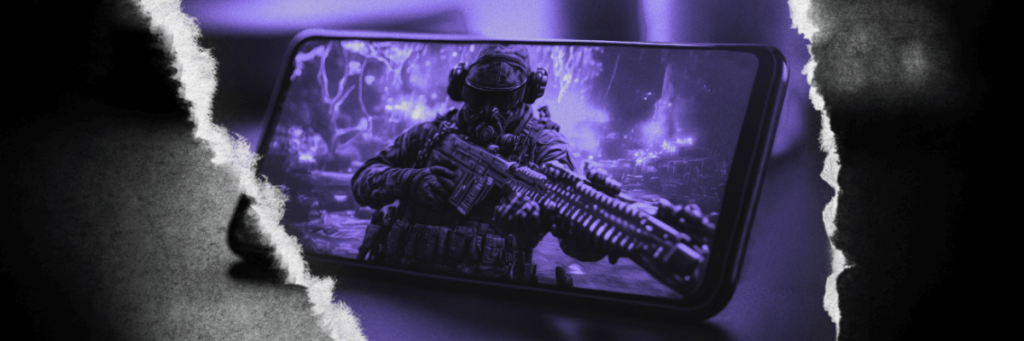 streaming video game on a cell phone