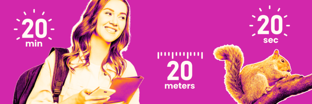 20 20 20 rule for digital eye strain