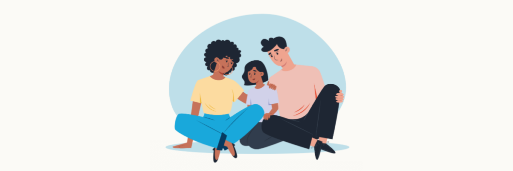 illustration of a family