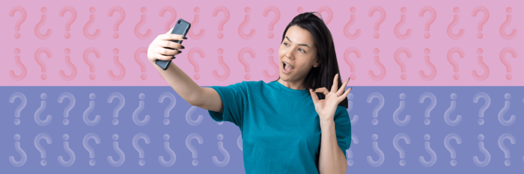 girl taking a selfie