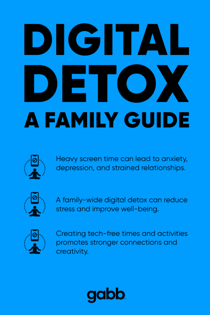 digital detox infographic a family guide