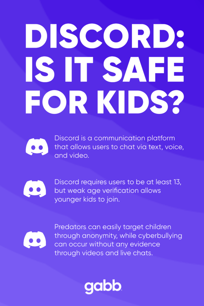 Is Discord Safe for kids? Infographic