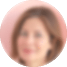 blurred face of mother