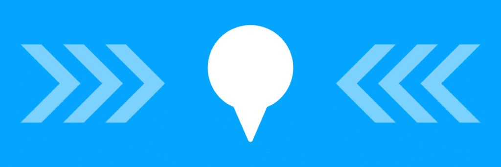 white bird symbol on blue background