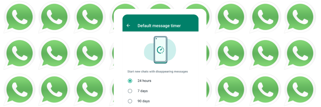 default message timer on whatsapp