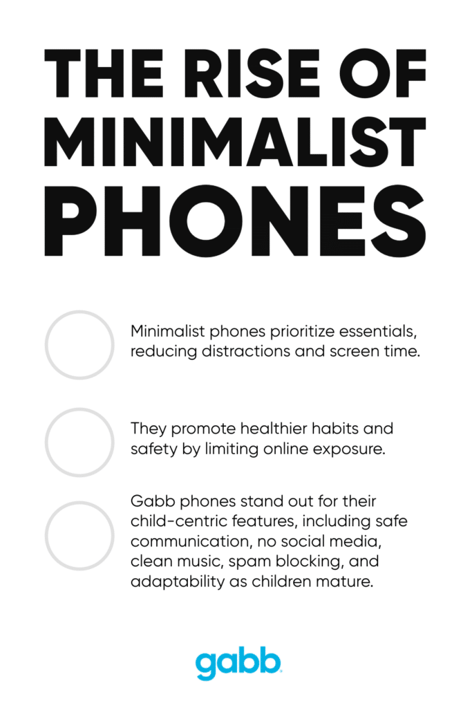 the rise of minimalist phones infographic