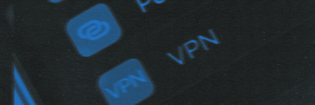 a VPN logo on a phone