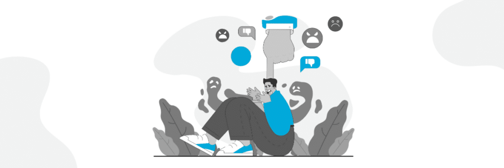 illustration of teen feeling peer pressure