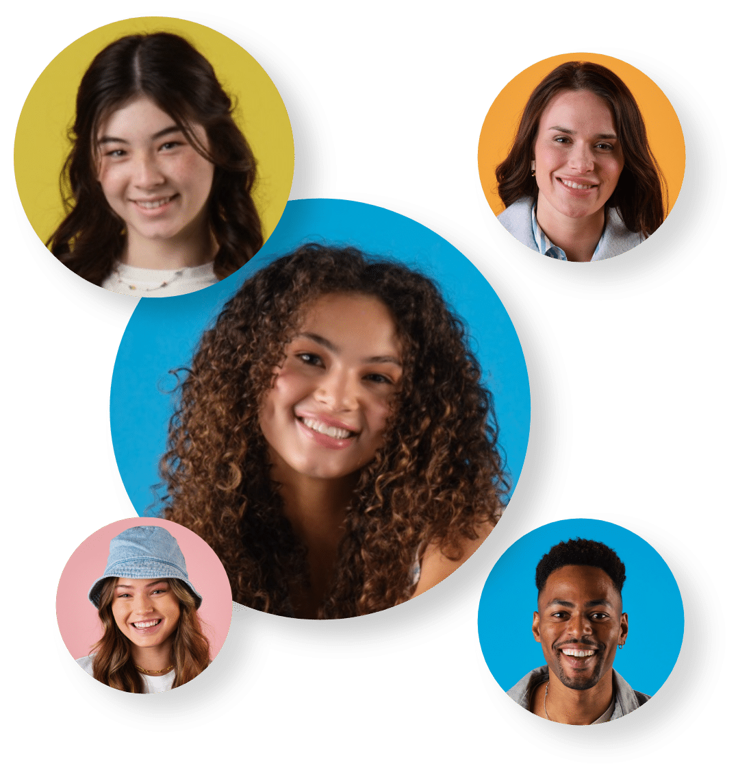 happy family smiling