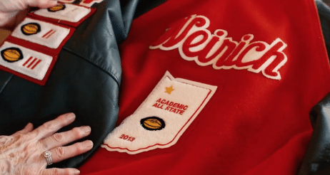 Austin Weirichs varsity jacket