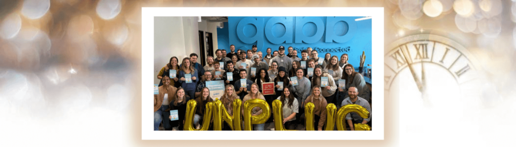 gabb employees celebrating a digital detox